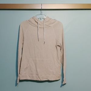 Derek Heart pocket cream hoodie